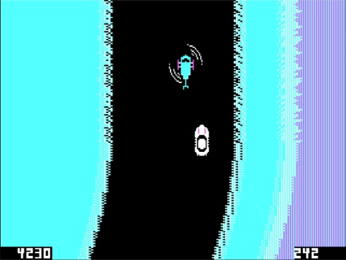 Gameplay of Spy Hunter for DOS